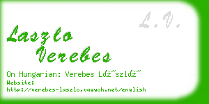 laszlo verebes business card